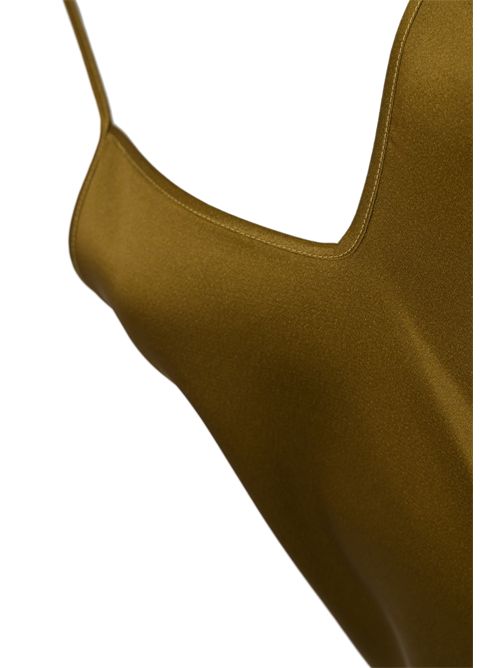 Top sottoveste MSEONDE in envers satin di viscosa Verde oliva MAX MARA STUDIO | 2616161023600056